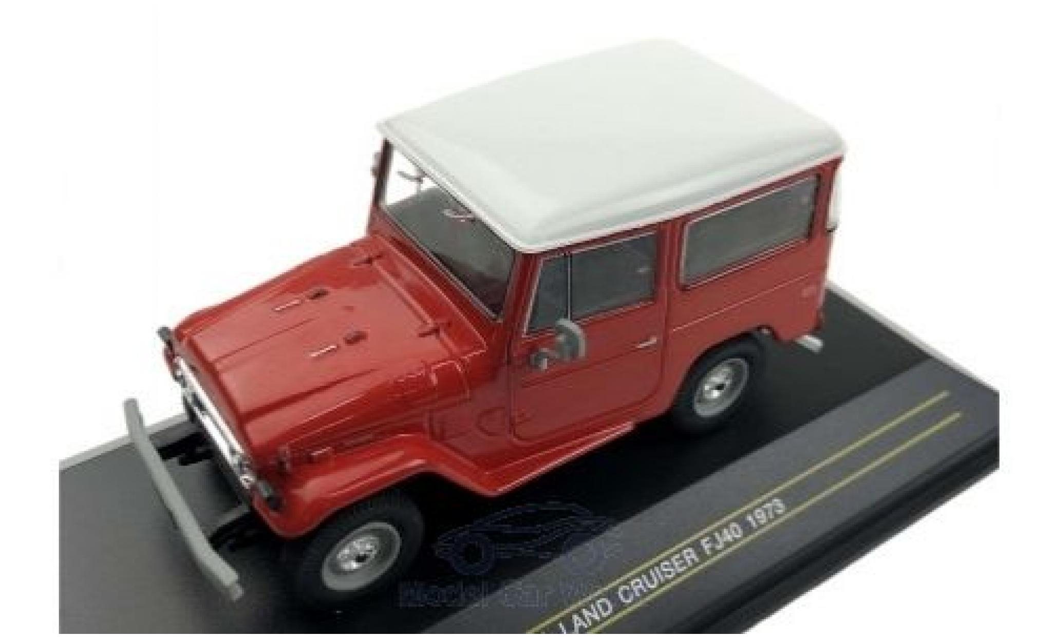 Toyota Land Cruiser 1/43 First 43 Models FJ 40 rosso/bianco 1973 modellino in miniatura