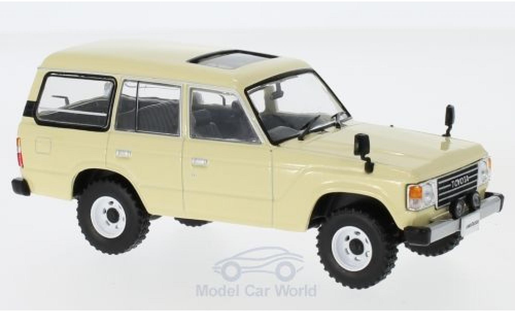 Toyota Land Cruiser 1/43 First 43 Models LC60 beige RHD 1982 modellino in miniatura
