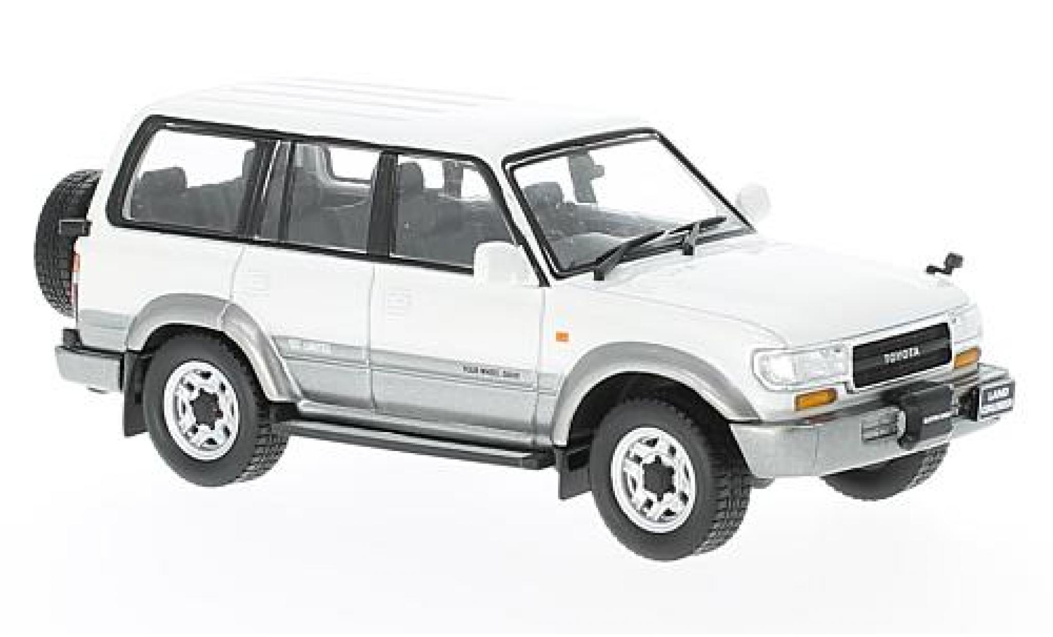 Toyota Land Cruiser 1/43 First 43 Models LC80 metallico bianco/grigio RHD 1992 modellino in miniatura