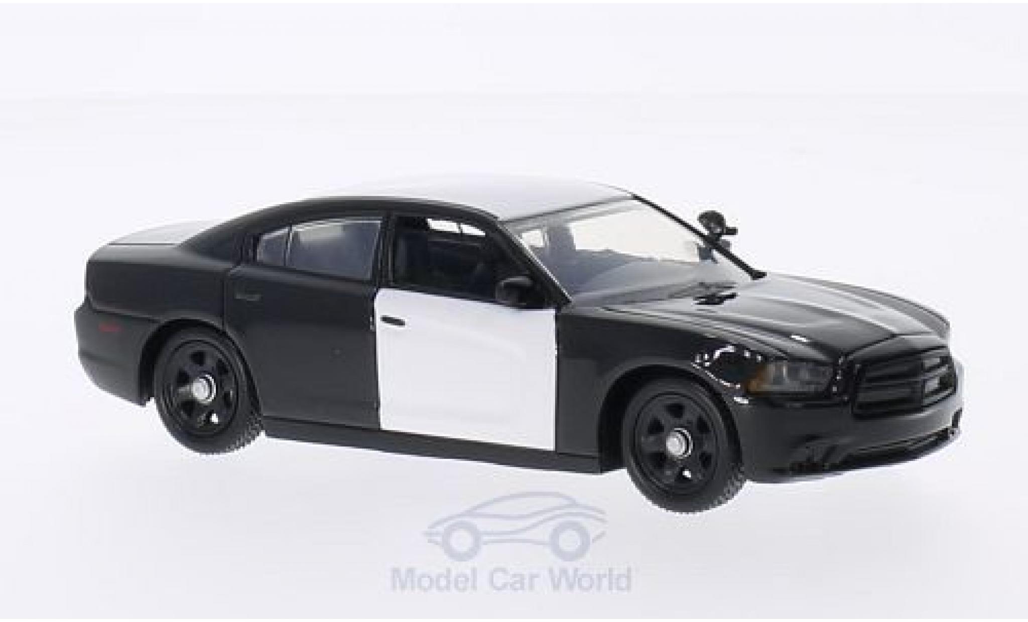 Dodge Charger 1/43 First Response undekoriertes Polizeifahrzeug nero/bianco 2012 mit Zubehör modellino in miniatura