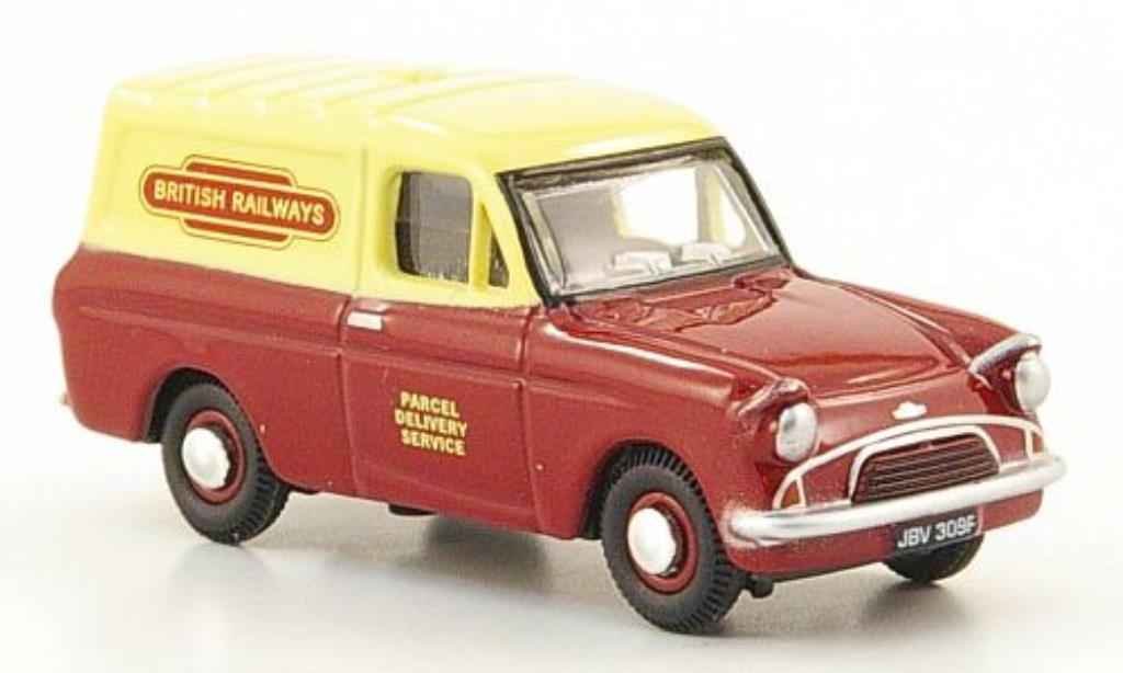 Ford Anglia 1/76 Oxford Kastenwagen British Rail rosso/beige modellino in miniatura