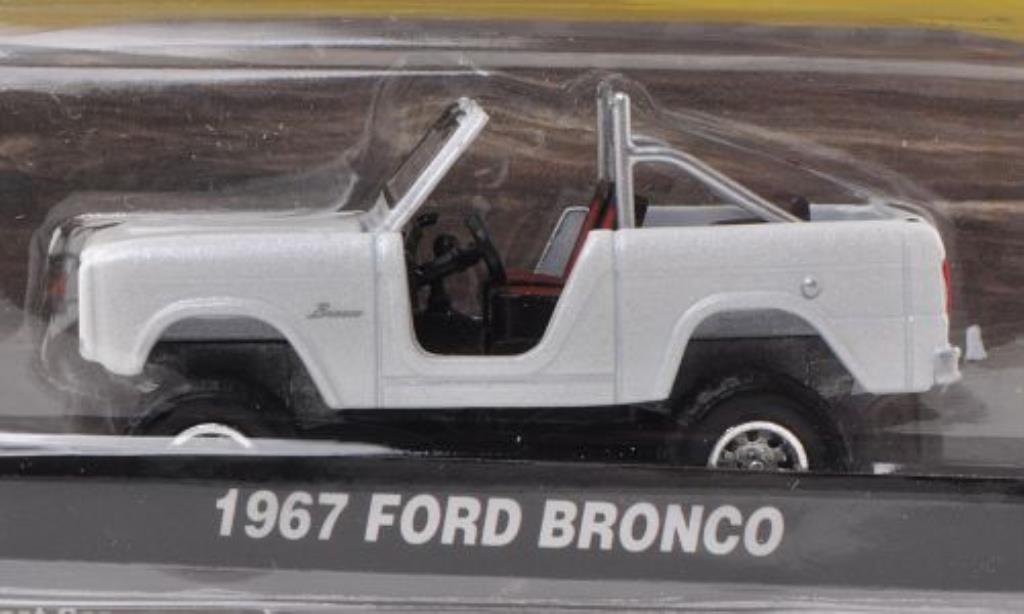 Ford Bronco 1/64 Greenlight bianco 1967 modellino in miniatura