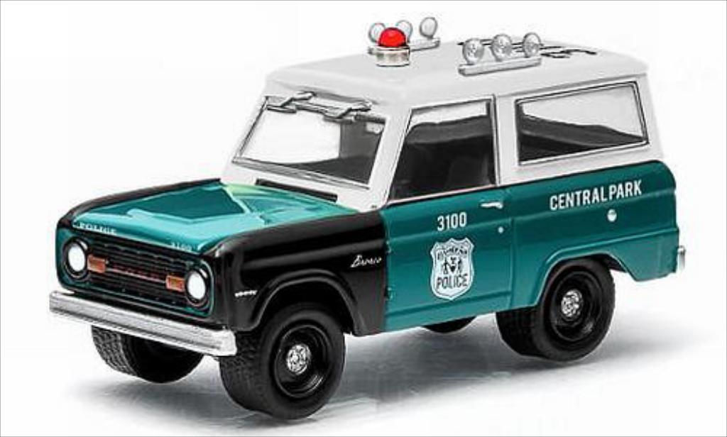 Ford Bronco 1/64 Greenlight NYPD - New York Police Department 1967 modellino in miniatura