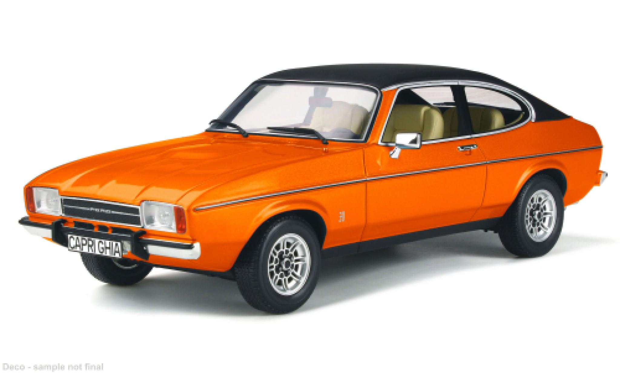 Ford Capri 1/18 Ottomobile MK II 3.0L V6 Ghia orange/schwarz 1974 1:18 modellino in miniatura