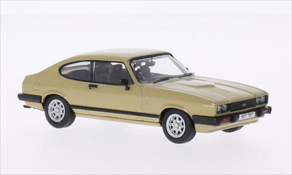 Ford Capri 1/43 Vanguards Mk3 3.0 Ghia gold RHD modellino in miniatura