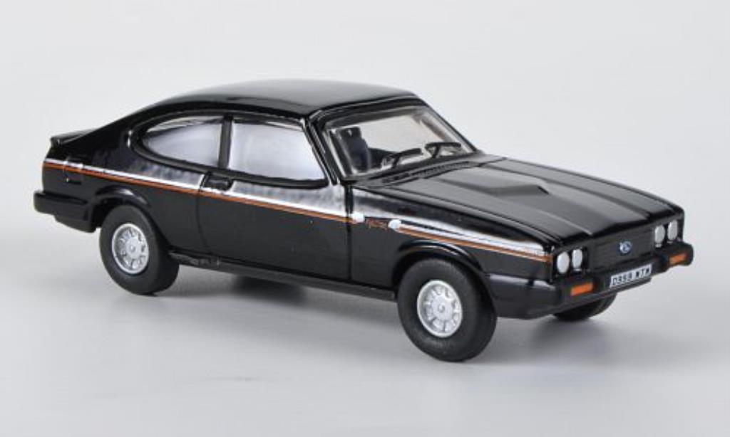 Ford Capri 1/76 Oxford MkIII 2.8 Injection nero 1983 modellino in miniatura