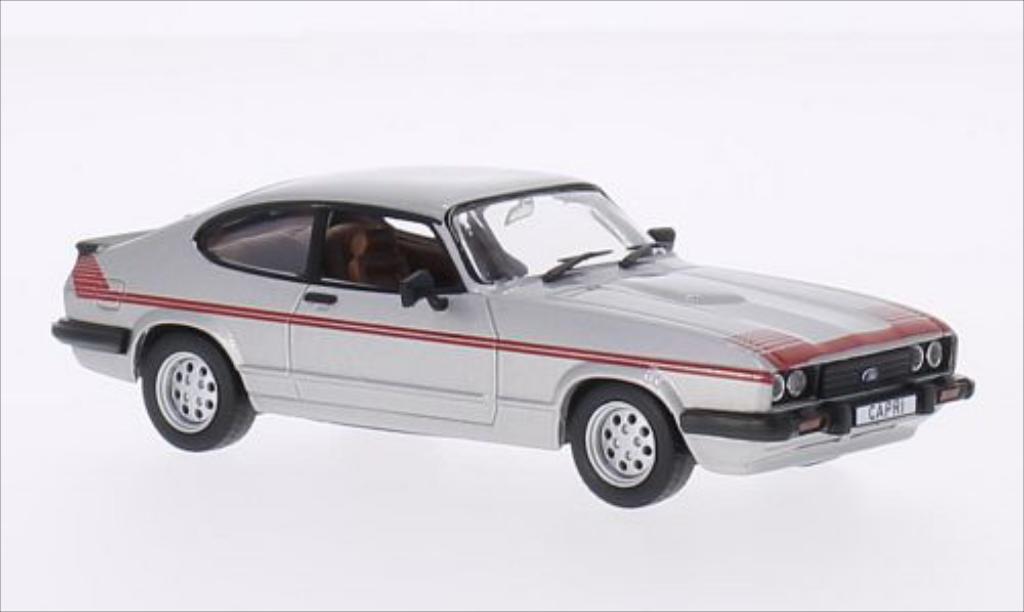 Ford Capri 1/43 WhiteBox MkIII GT4 grigio/Dekor RHD 1980 modellino in miniatura