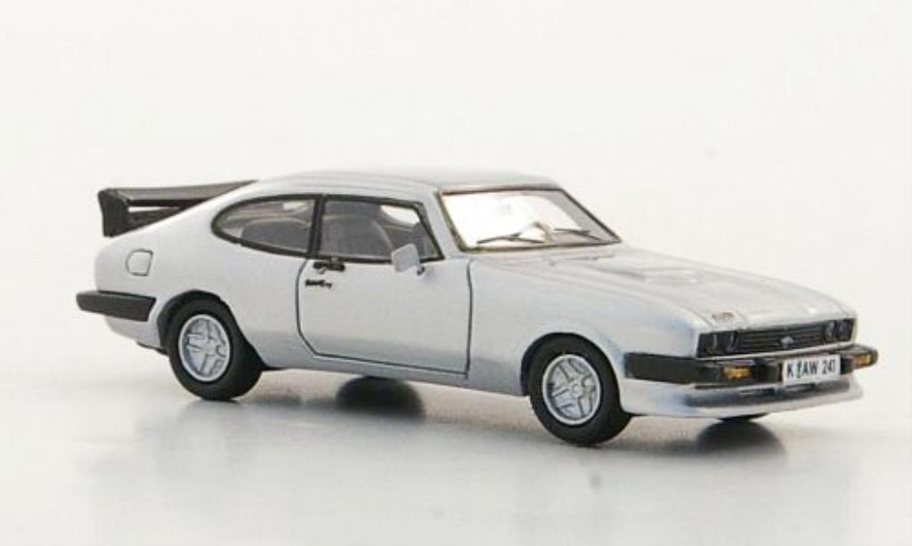 Ford Capri 1/87 Neo MkIII Turbo grigio 1981 modellino in miniatura