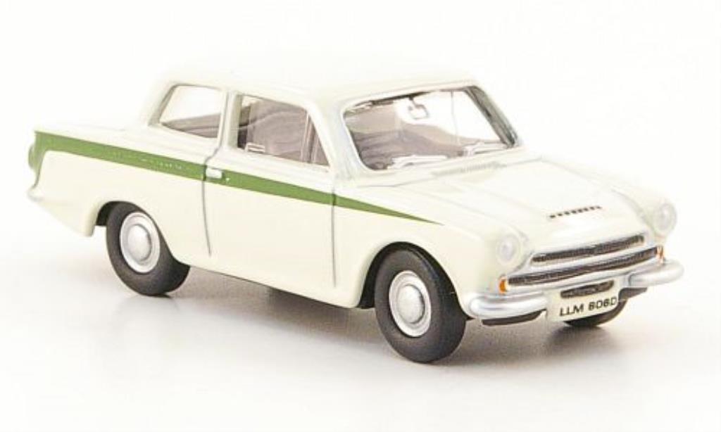Ford Cortina 1/76 Oxford MKI bianco modellino in miniatura