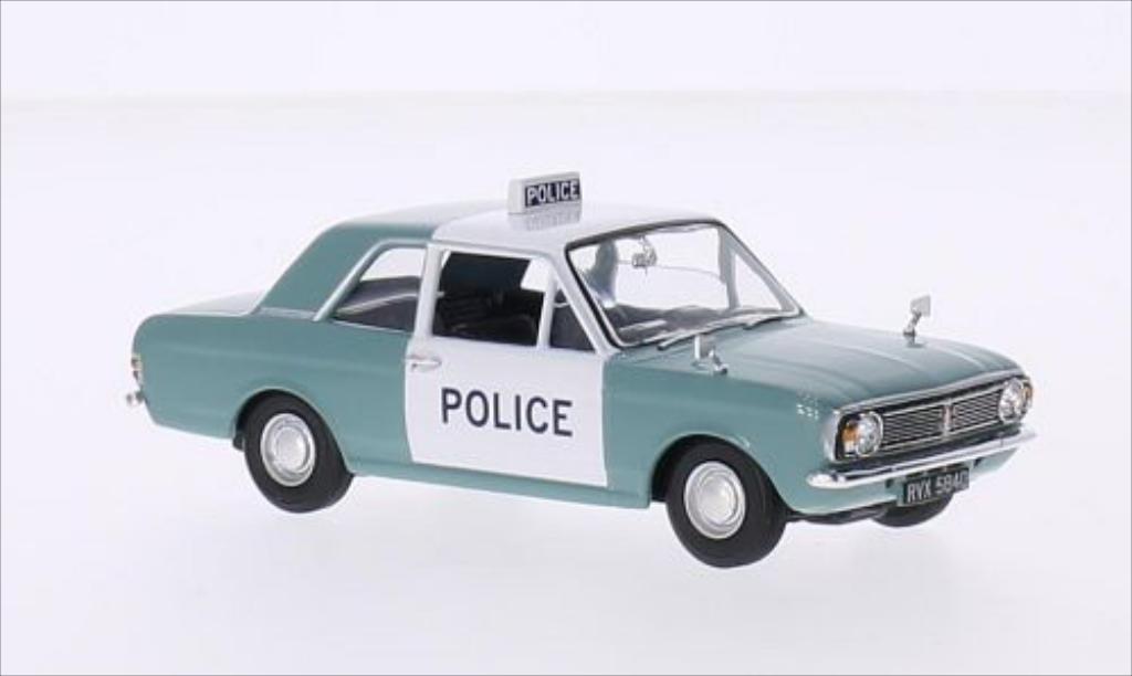 Ford Cortina 1/43 Vanguards MkII 1300 De Luxe RHD Manchester & Salford Police modellino in miniatura