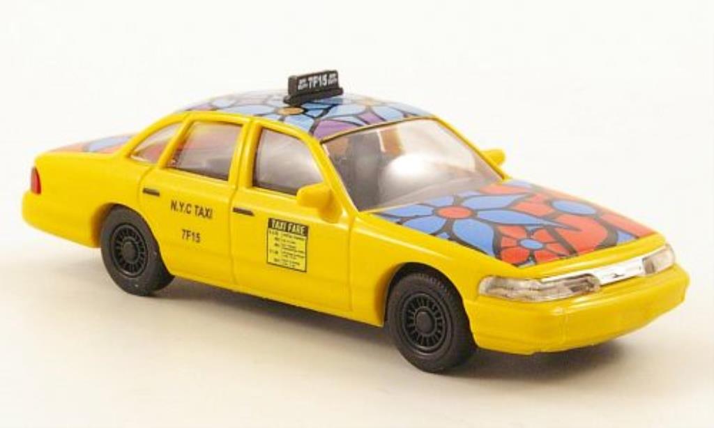 Ford Crown 1/87 Busch Victoria Blue Flower modellino in miniatura