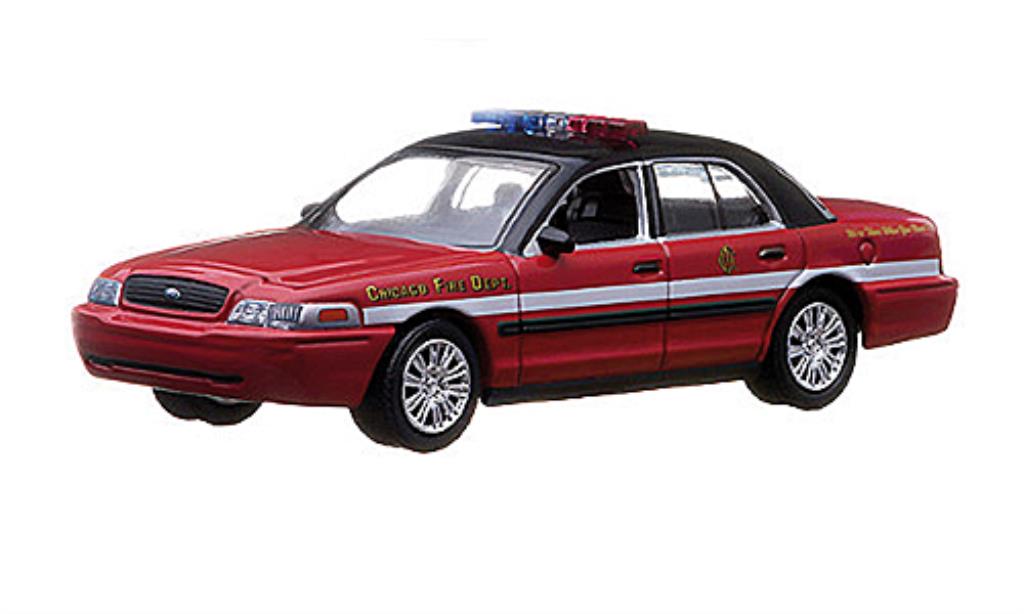 Ford Crown 1/64 Greenlight Victoria Chicago Fire Department Feuerwehr (USA) modellino in miniatura