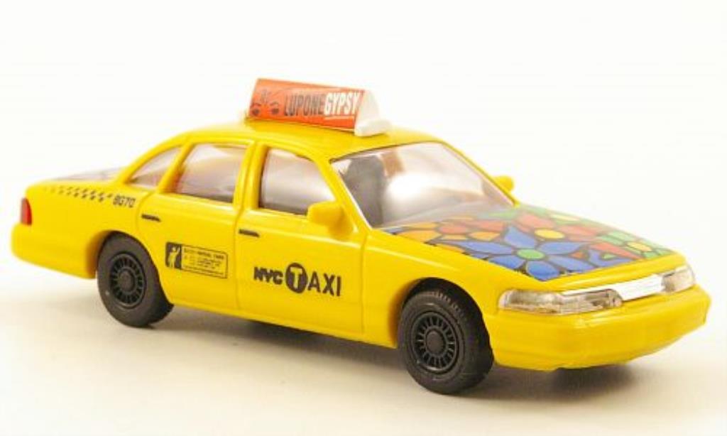 Ford Crown 1/87 Busch Victoria Flower Power modellino in miniatura