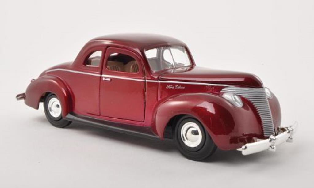 Ford Custom 1/24 Motormax rosso 1940 modellino in miniatura