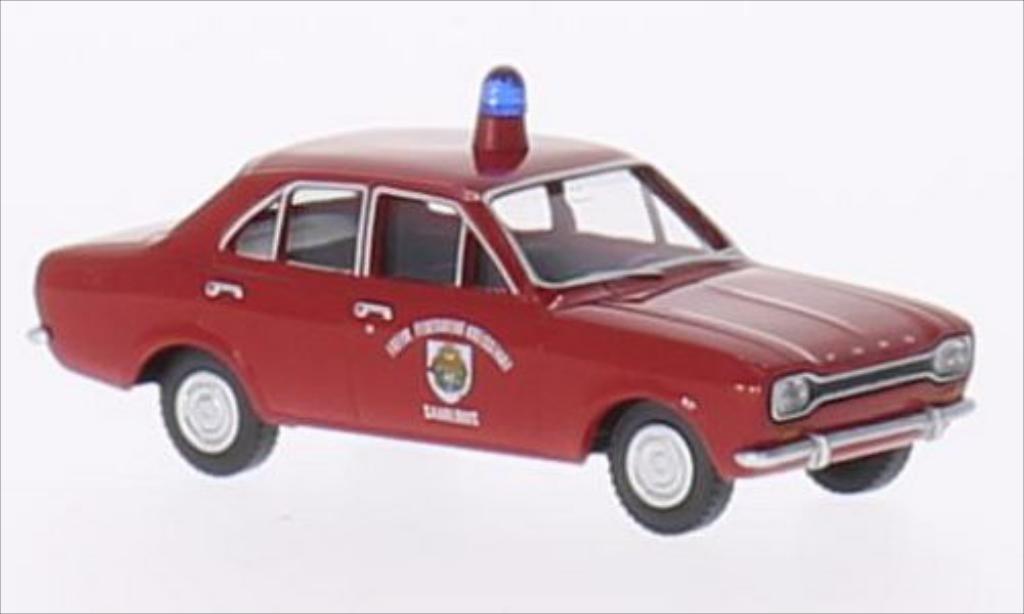 Ford Escort 1/87 Wiking I Freiwillige Feuerwehr Saarlouis modellino in miniatura