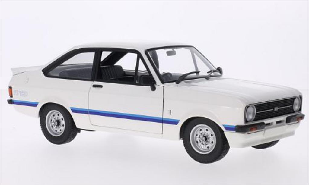 Ford Escort 1/18 Minichamps II 1800 bianco/Dekor RHD 1975 modellino in miniatura