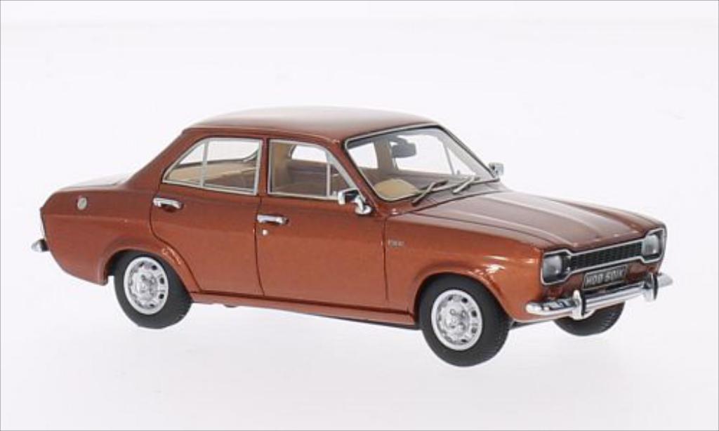 Ford Escort 1/43 Kess MK 1 1100 XL bronze 1973 modellino in miniatura