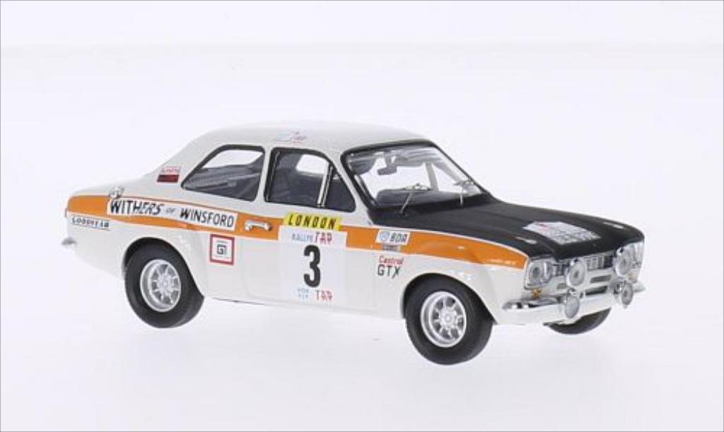 Ford Escort 1/43 Trofeu MK I 1600TC RHD No.3 Withers of Winsford Rallye WM Rallye Portugal 1971 /H.Lindon modellino in miniatura