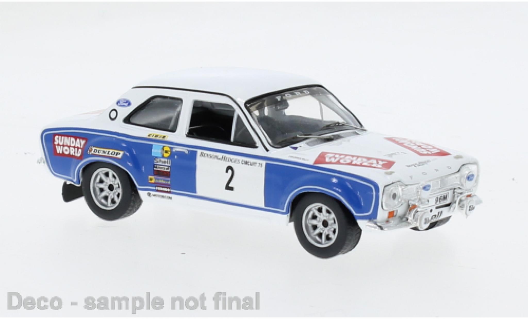 Ford Escort 1/43 IXO MK I RS #2 1:43 modellino in miniatura