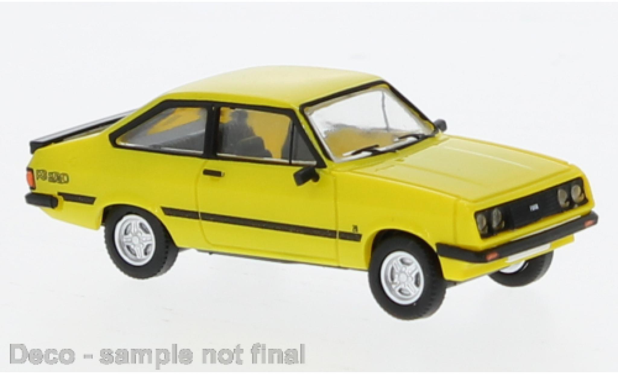 Ford Escort 1/87 PCX87 MK II R gelb 1:87 modellino in miniatura