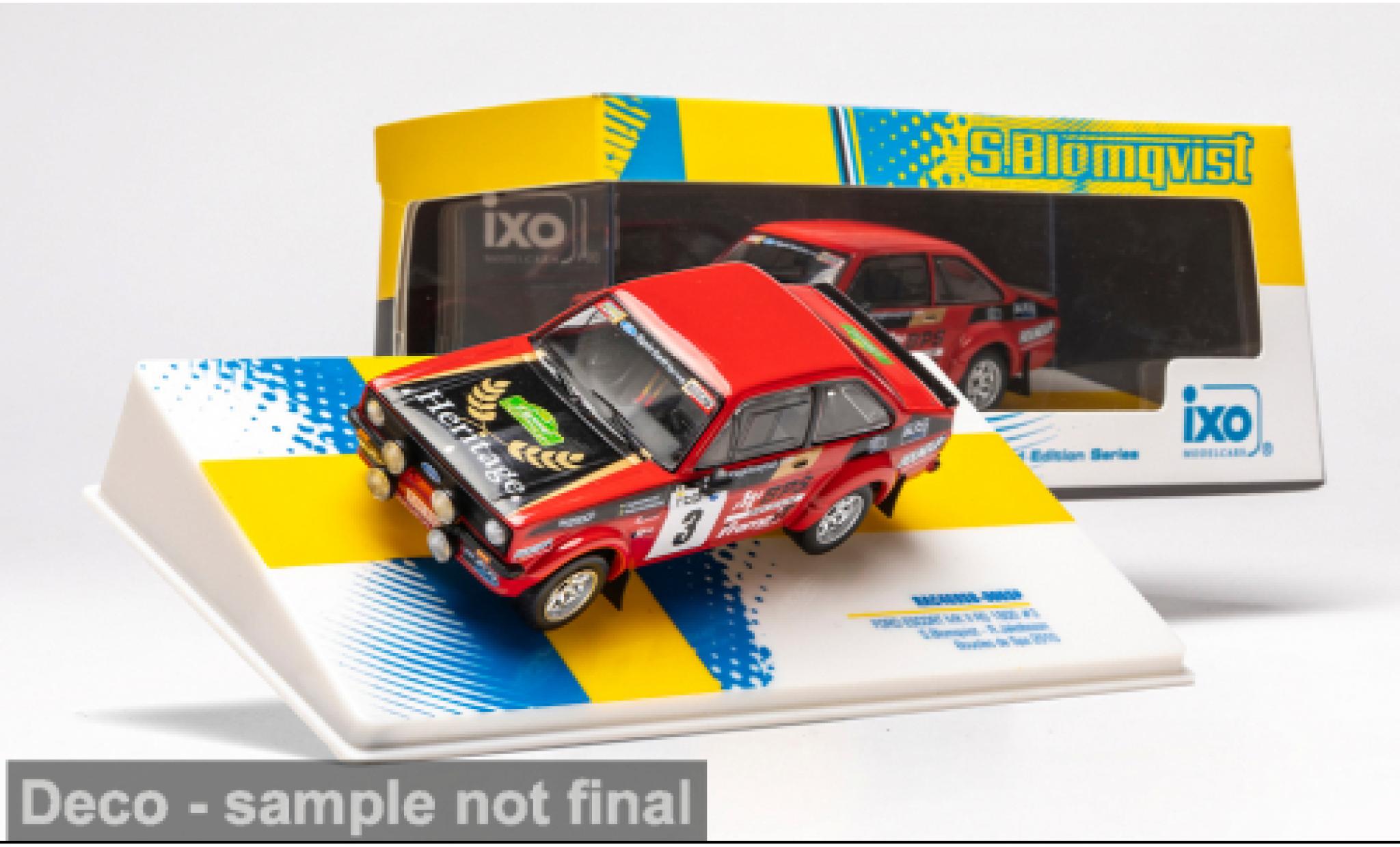 Ford Escort 1/43 IXO MK II RS 1800 Legend Boucles de Spa 2010 #3 S.Blomqvist/R.Jakobsson 1:43 modellini auto