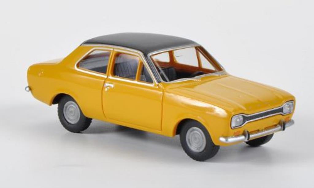 Ford Escort 1/87 Wiking MkI giallo/nero modellino in miniatura