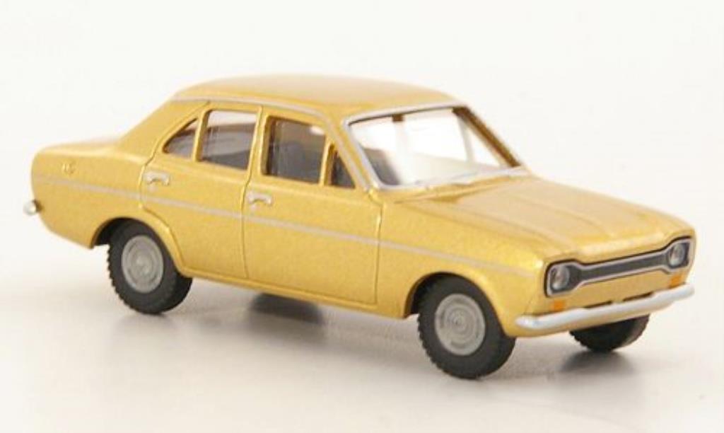 Ford Escort 1/87 Wiking MkI gold 4-turig modellino in miniatura