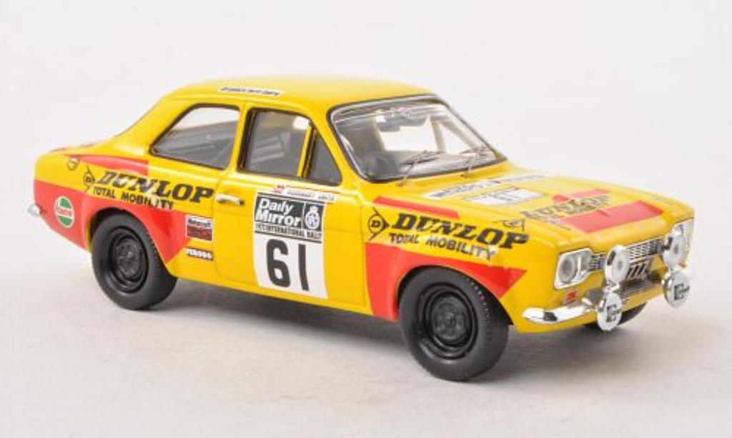 Ford Escort 1/43 Trofeu MkI 1600 No.61 Dunlop R.A.C.Rally 1972 /P.Gullick modellino in miniatura