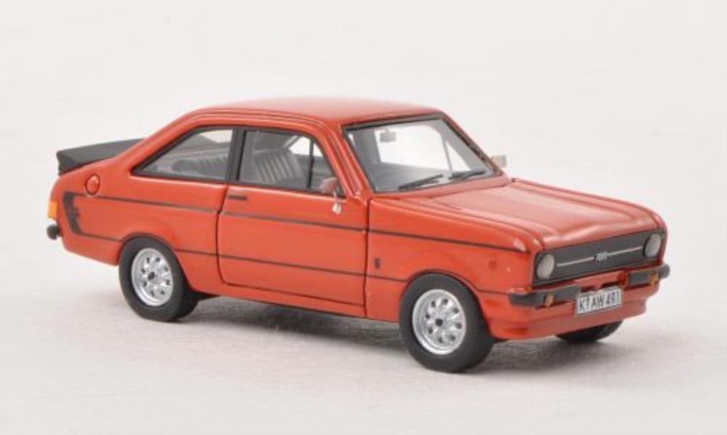 Ford Escort 1/87 Neo MKII 1600 Sport rosso RHD mit -Paket 1976 modellino in miniatura