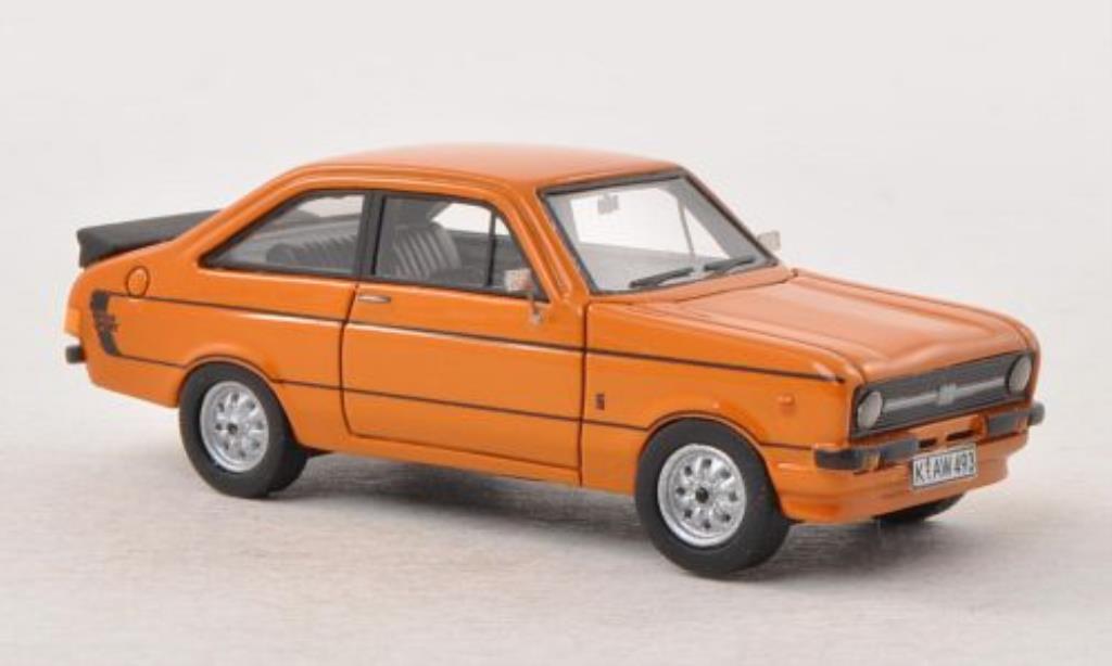 Ford Escort 1/87 Neo MKII orange RHD mit -Paket 1978 modellino in miniatura