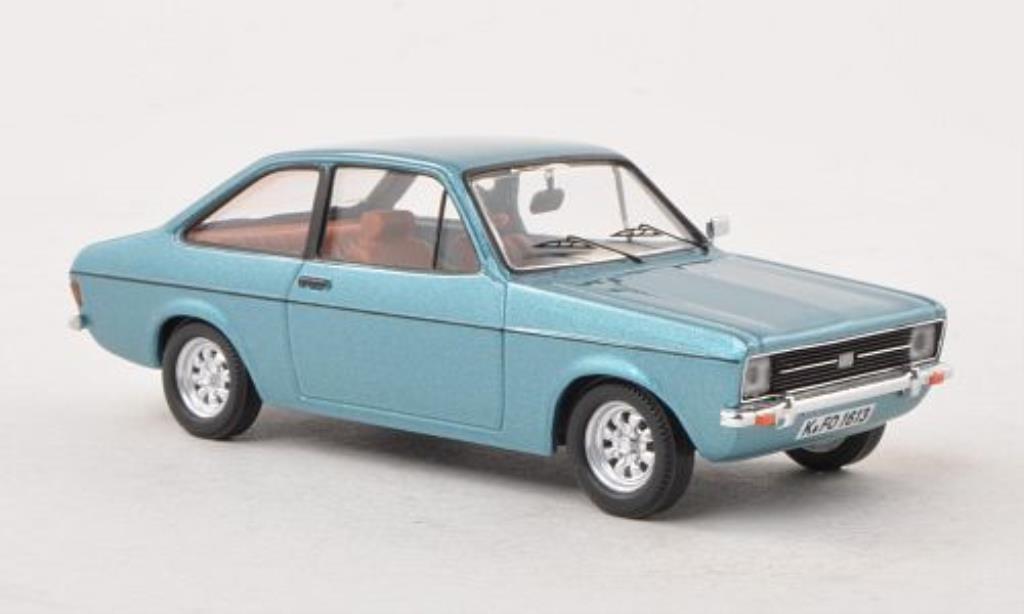 Ford Escort 1/43 WhiteBox MkII blu LHD 1975 modellino in miniatura