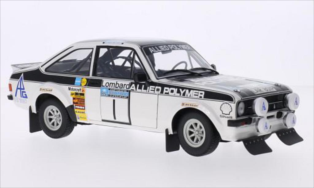 Ford Escort 1/18 Minichamps MKII 1800 No.1 Allied Polymer Rallye WM RAC Rallye 1975 /H.Liddon modellino in miniatura