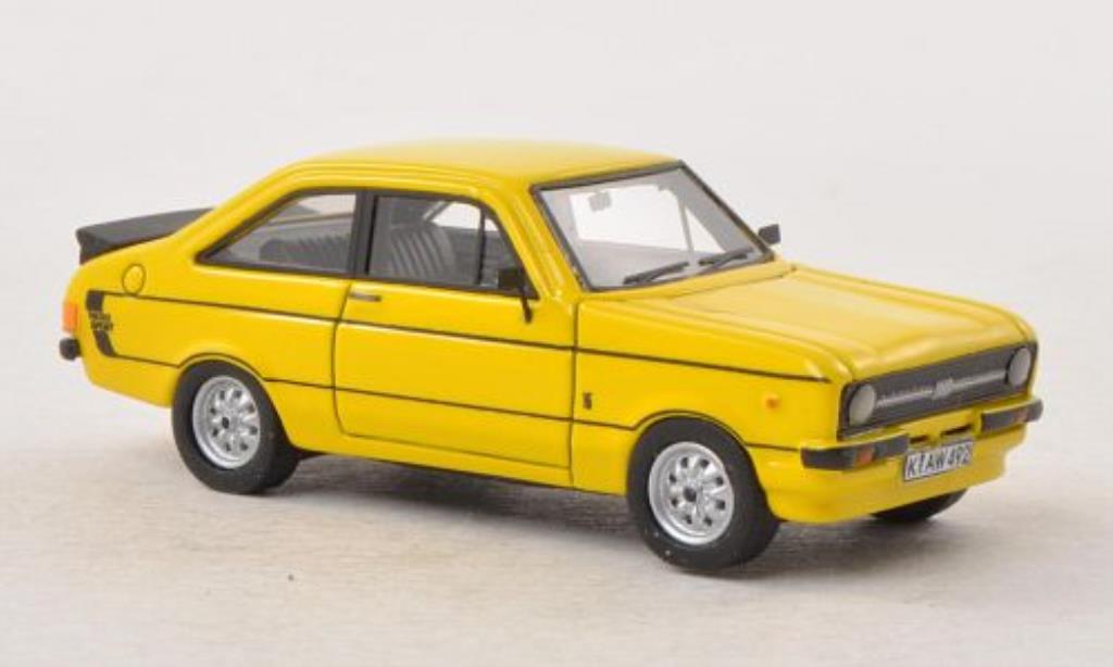Ford Escort 1/87 Neo MKII 1600 Sport giallo RHD 1978 modellino in miniatura