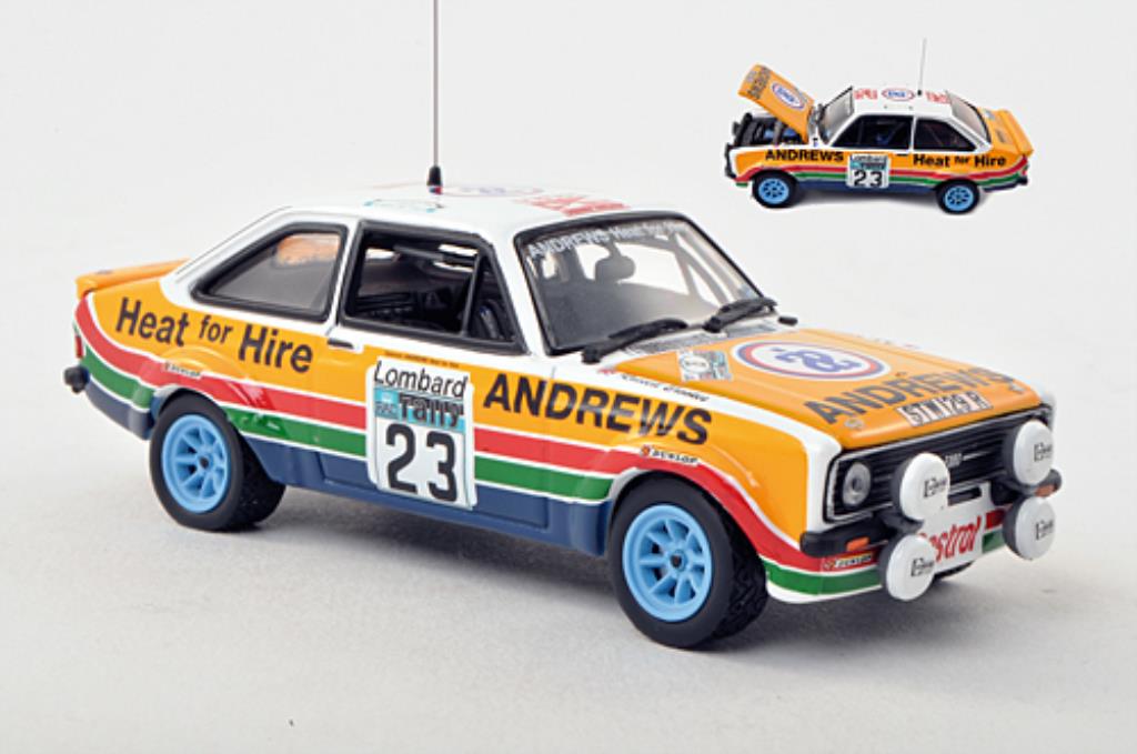Ford Escort 1/43 Vitesse MKII 1800 No.23 RAC Rally 1977 /J.Brown modellino in miniatura