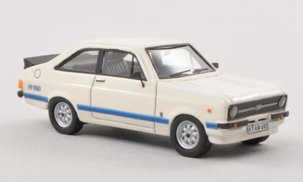 Ford Escort 1/87 Neo MkII 1800 bianco RHD 1976 modellino in miniatura
