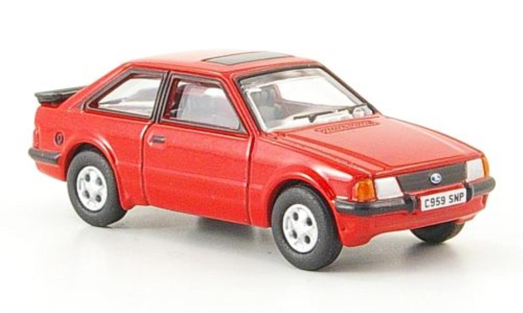 Ford Escort 1/76 Oxford MkIII XR3i rosso 1982 modellino in miniatura