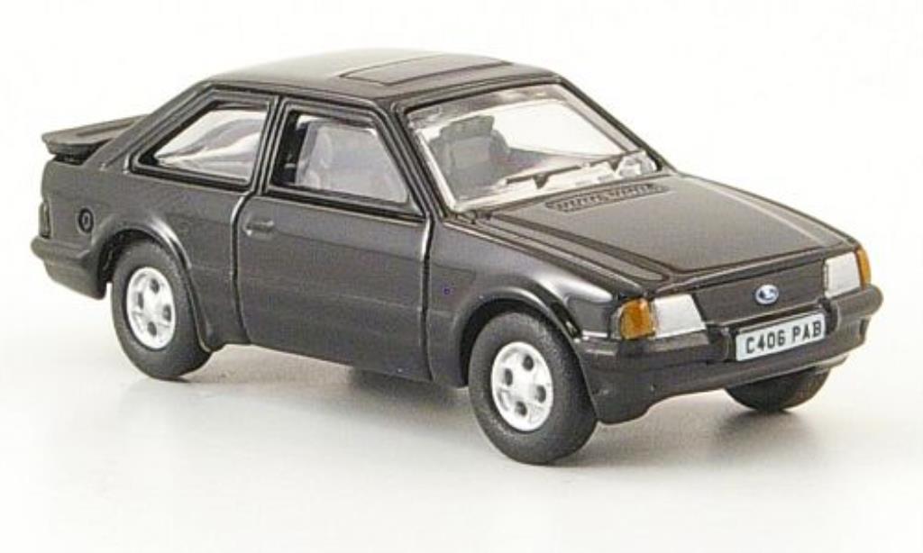 Ford Escort 1/76 Oxford MkIII XR3i nero 1982 modellino in miniatura