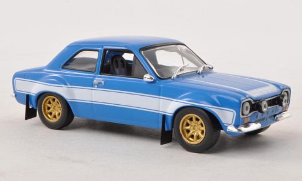 Ford Escort 1/43 Greenlight 2000 MkI blu/bianco Fast & Furious 1974 modellino in miniatura