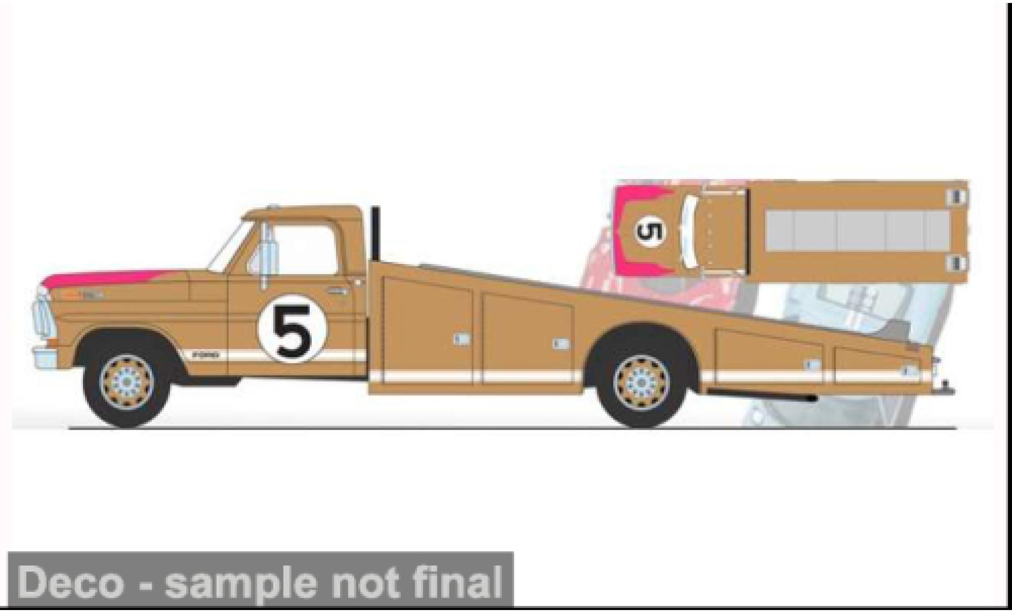 Ford F-350 1/18 ACME Ramp Truck braun 1970 60th Anniversary 24 Hours of Le Mans 1966 #5 1:18 modellino in miniatura