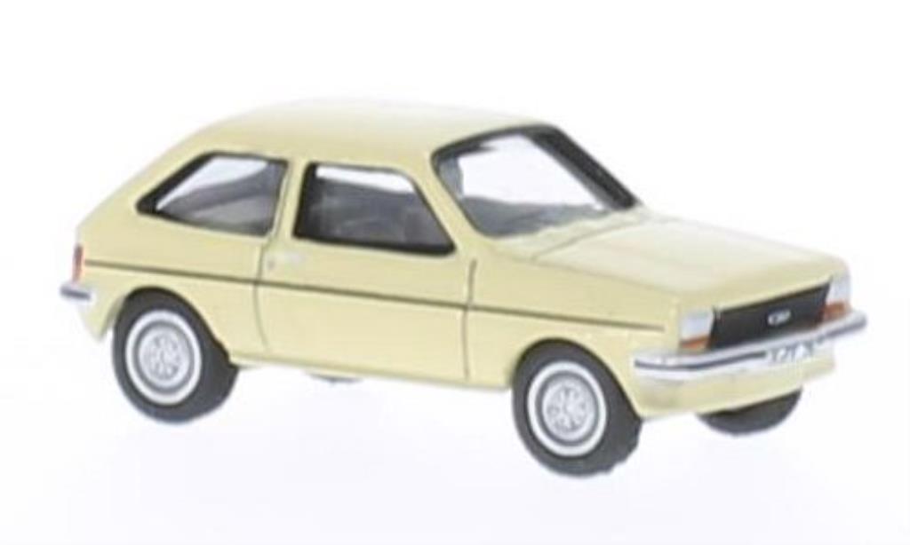 Ford Fiesta 1/87 Bub 76 beige modellino in miniatura