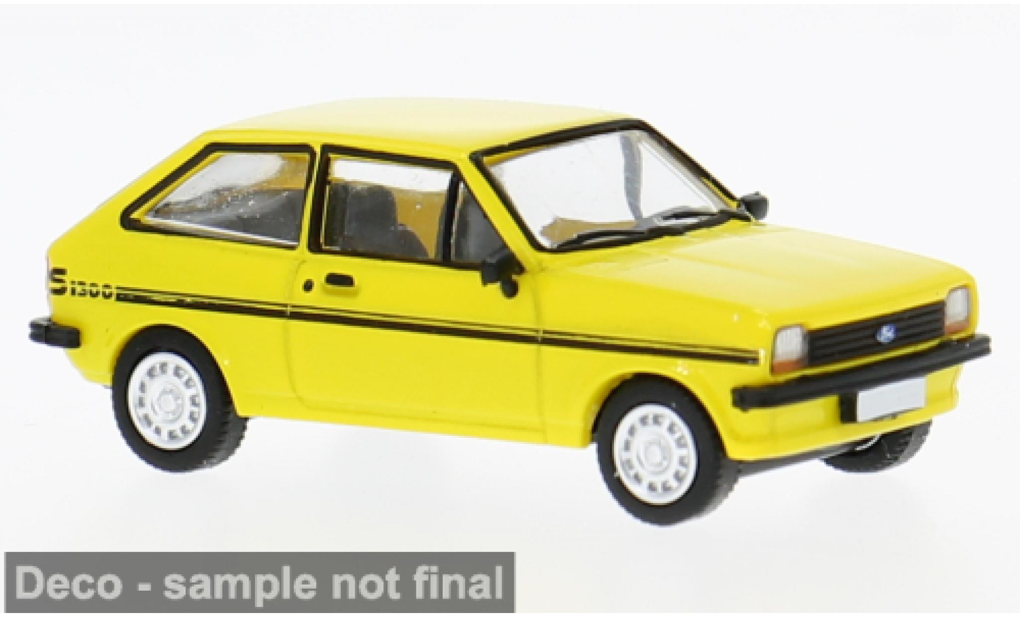 Ford Fiesta 1/87 PCX87 MK I gelb 1975 1:87 modellino in miniatura