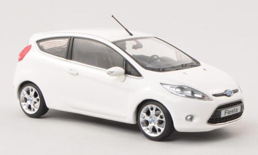 Ford Fiesta 1/43 Minichamps Mk VII bianco 3-Turer 2008 modellino in miniatura