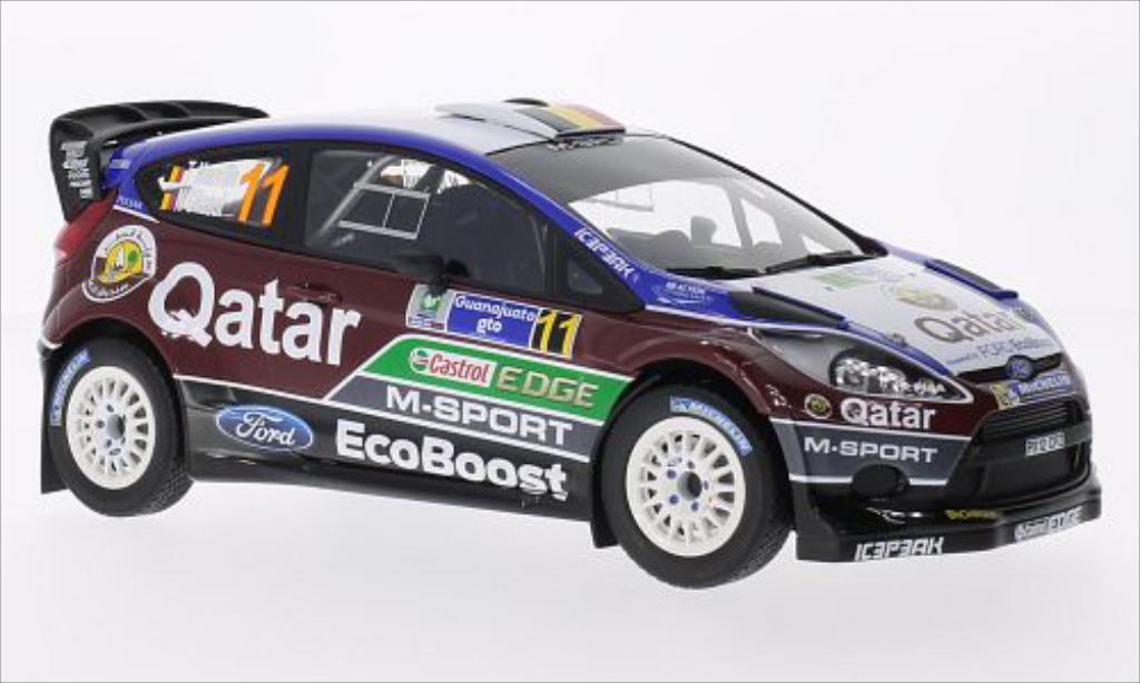 Ford Fiesta 1/18 Minichamps WRC No.11 Qatar M-Sport World Rally Team Castrol Rallye WM Rallye Mexico 2013 /N.Gilsoul modellino in miniatura