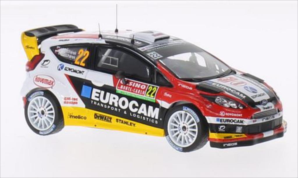 Ford Fiesta 1/43 IXO WRC No.22 Eurocam WRC Rallye Monte-Carlo 2014 /E.Melicharek modellino in miniatura