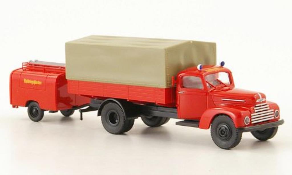 Ford FK 3500 1/87 Brekina 3500 Feuerwehr Raddningstjansten modellino in miniatura