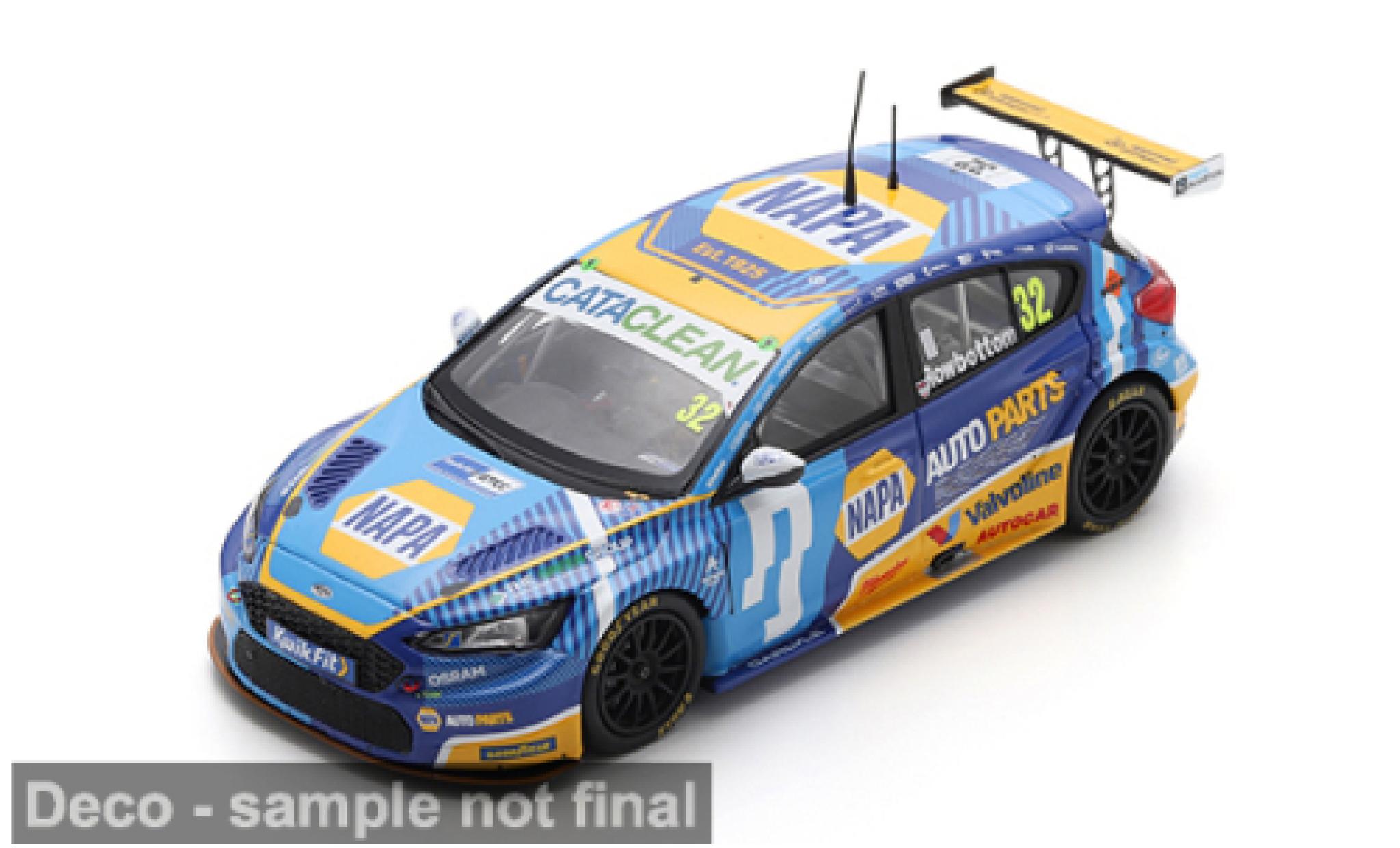 Ford Focus 1/43 Spark BTCC 2025 #32 D.Rowbottom 1:43 modellino in miniatura