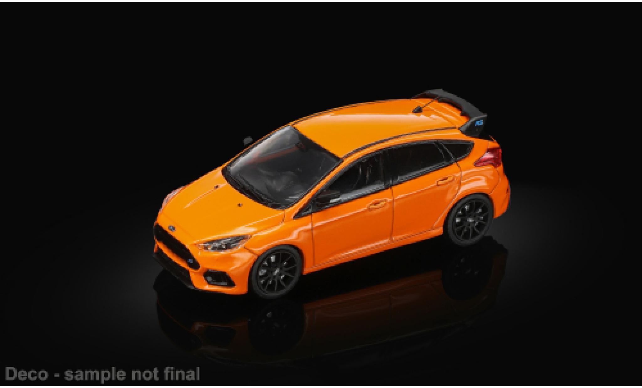 Ford Focus 1/64 Sun Star RS orange 2018 1:64 modellini auto