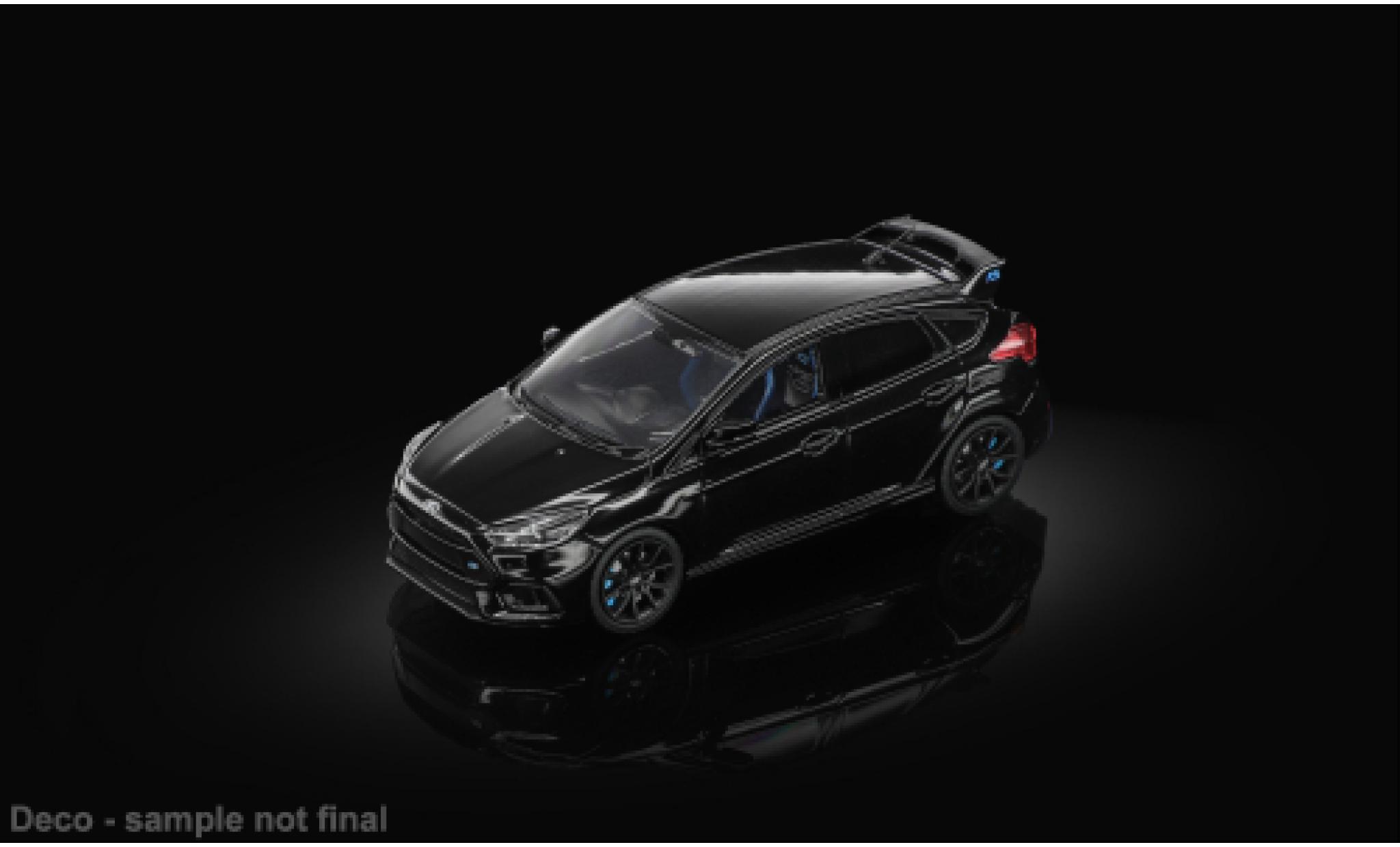 Ford Focus 1/64 Sun Star RS schwarz 2018 1:64 modellini auto
