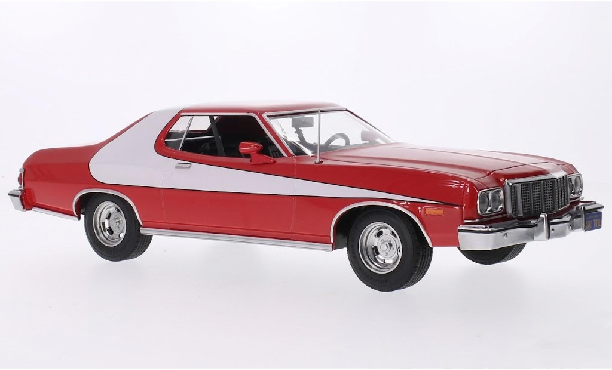 Ford Gran Torino 1/18 MCG rot/weiss 1975 1:18 modellino in miniatura