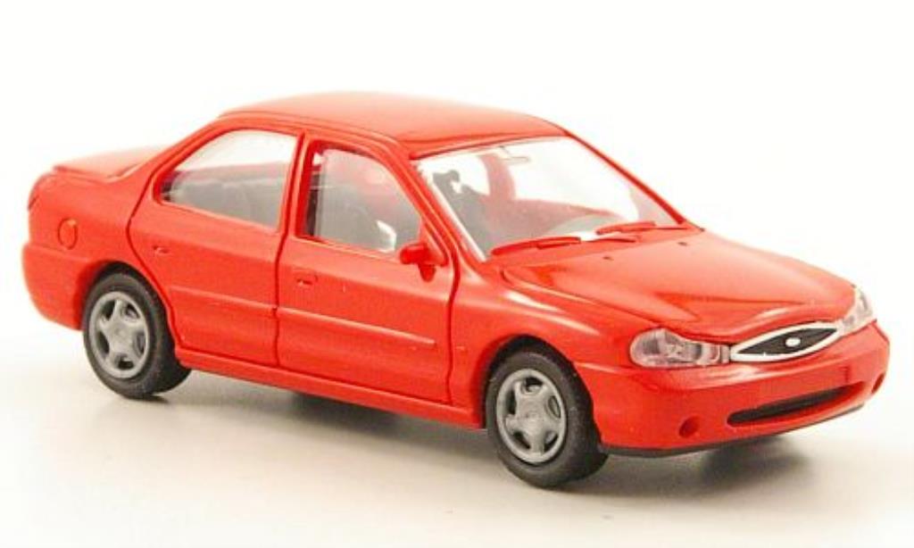 Ford Mondeo 1/87 Rietze MKII Stufenheck rosso 1997 modellino in miniatura